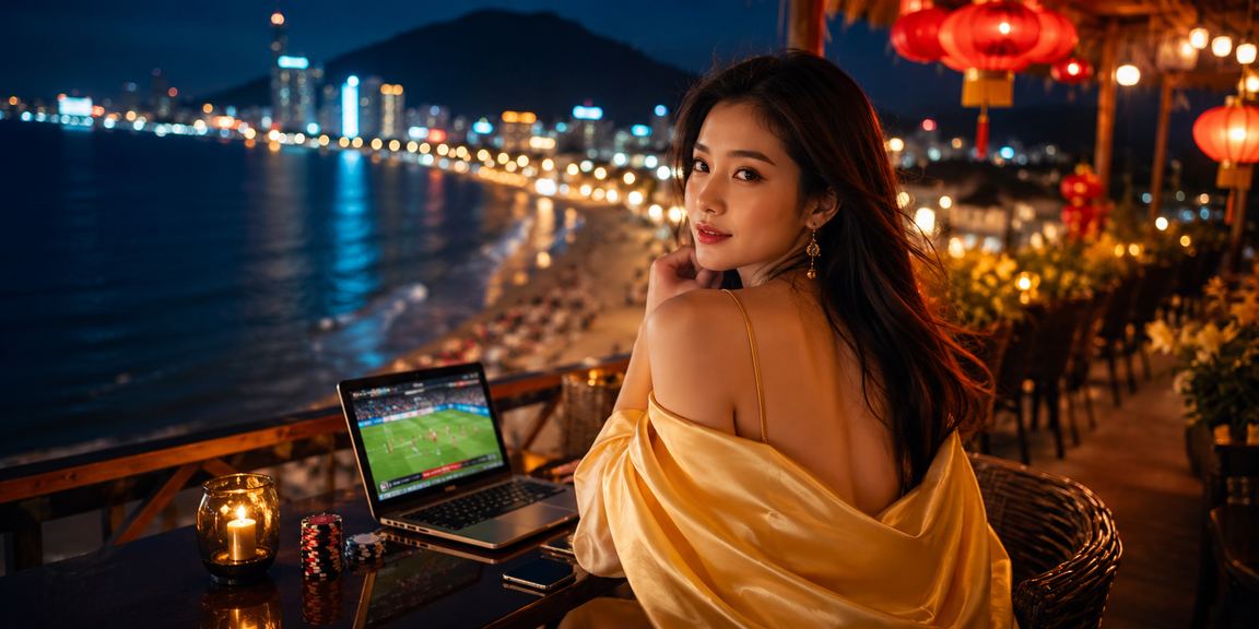 Không khí chợ đêm sôi động tại Vũng Tàu với các hoạt động giải trí casino và cá cược
